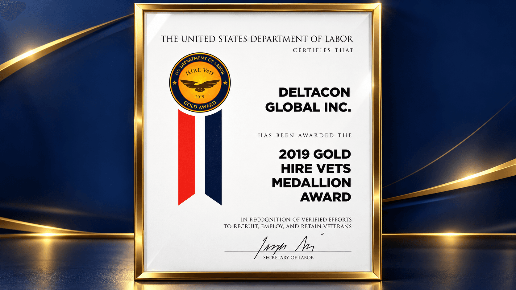 Deltacon 2019 HireVets Award